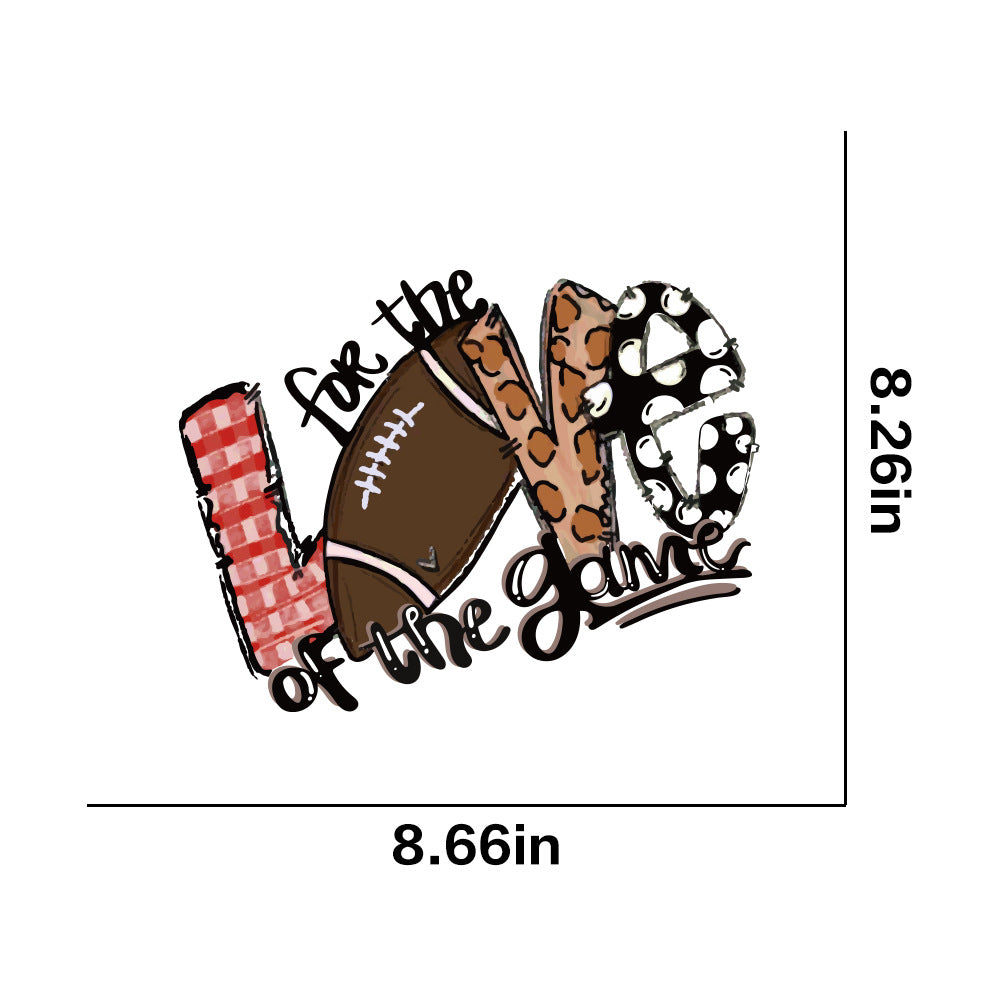 Wholesale 10pcs/pack DIY Printing Pattern Thermal Transfer White Ink Stamping Stickers in stock